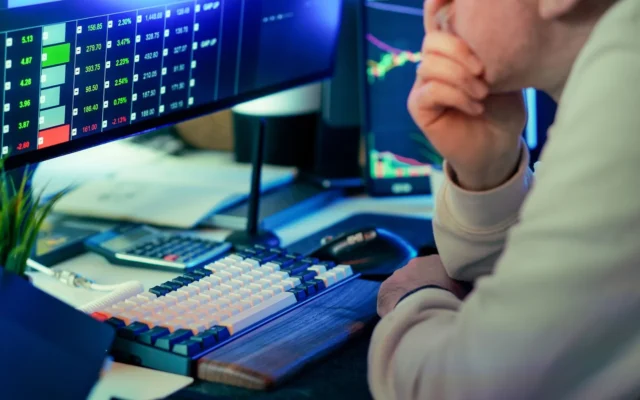 Persoană privind date financiare pe monitoare